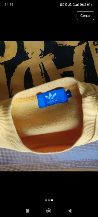 Sudadera Adidas Amarilla