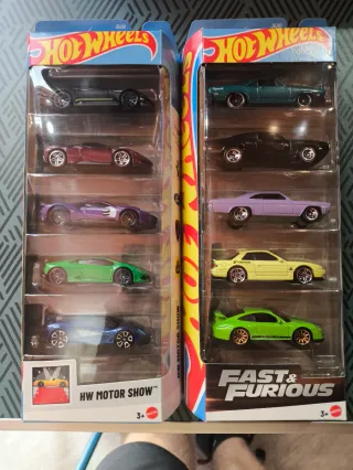 Hot Wheels 5 autos 2 pack