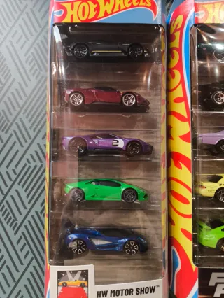 Hot Wheels 5 autos 2 pack