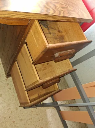 Escritorio de caoba