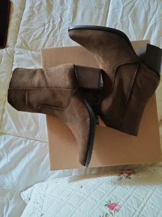 Botines serraje marrón Nature Talla 38