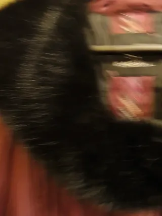 Parka Isabell Morada con Cuello de Pelo