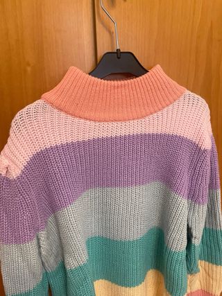 Jersey de punto multicolor