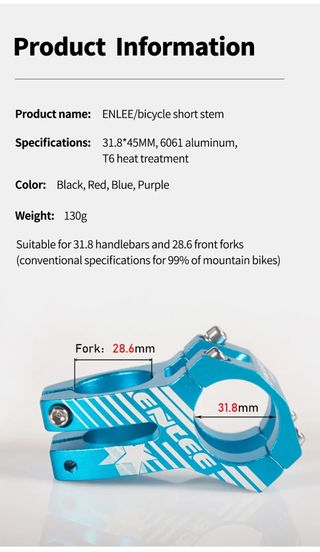 ENLEE MTB BMX Red Power