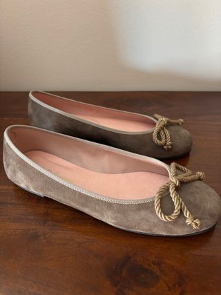 Pretty Ballerinas Beige/Gris Bailarinas Mujer