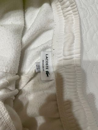Pantalones cortos Lacoste blancos y verdes