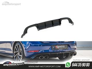 DIFUSOR TRASERO VW GOLF MK7 R 2017-2020 NEGRO BRILLO