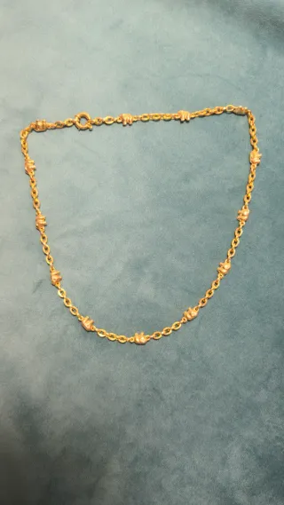 Collar de oro 18k con elefantes
