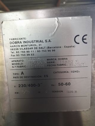 Horno Profesional DOBRA BRADO P