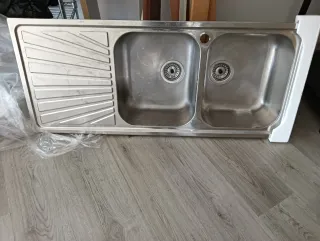 Lavandino cucina doppio lavabo e gocciolatoio 