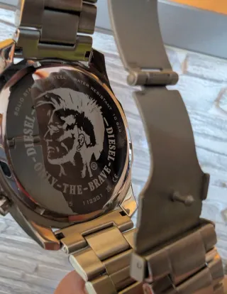 Reloj Diesel Hombre 59mm Negro/Plateado