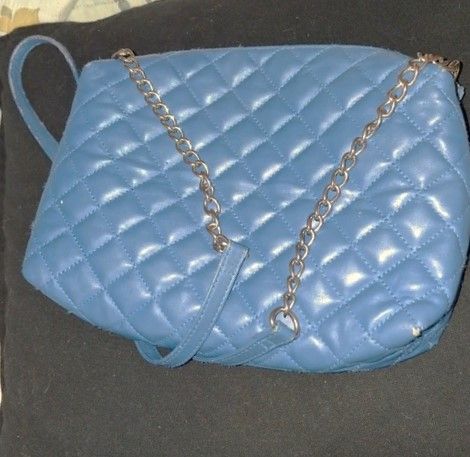 Borsa trapuntata blu