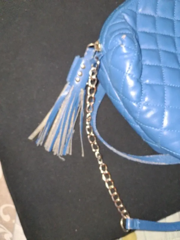 Borsa trapuntata blu