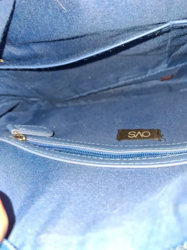 Borsa trapuntata blu