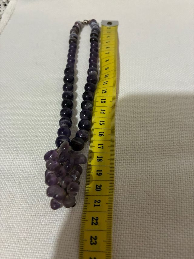 Collar de amatista con colgante
