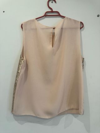 Camiseta rosa lentejuelas