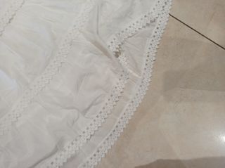 Vestito donna bianco con merletti