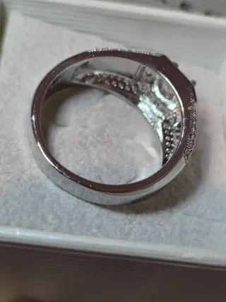 Anillo Hombre Plata de Ley con Circonitas talla 25