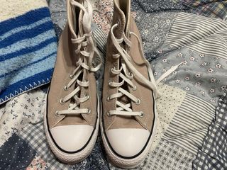 Converse plataforma beige