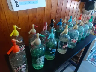 Colección 18 sifones antiguos
