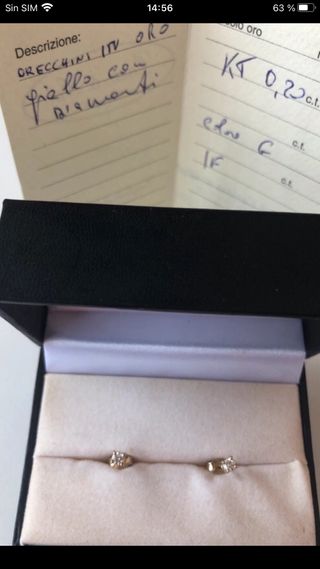 Pendientes Oro 18k Diamantes