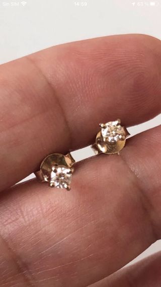 Pendientes Oro 18k Diamantes