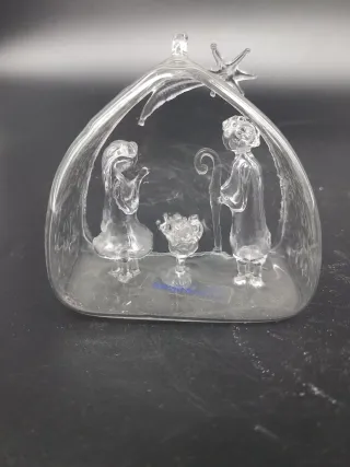 Presepe artigianale in vetro soffiato