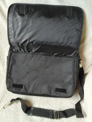 Bolso Maletín Negro Crocodile Trabajo/Portátil