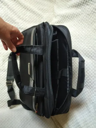 Bolso Maletín Negro Crocodile Trabajo/Portátil
