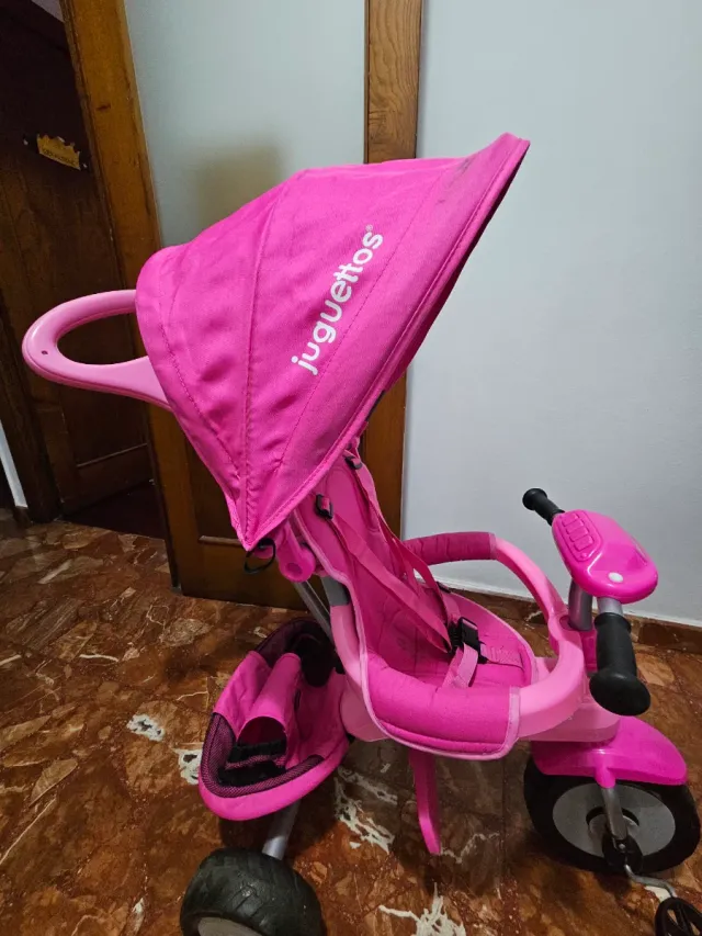 Triciclo Juguettos Evolutivo 2 en 1 Rosa