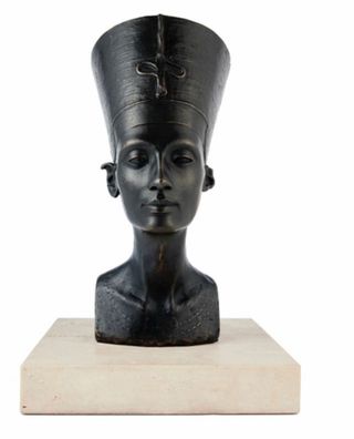 Escultura Nefertiti Bronce Skel 