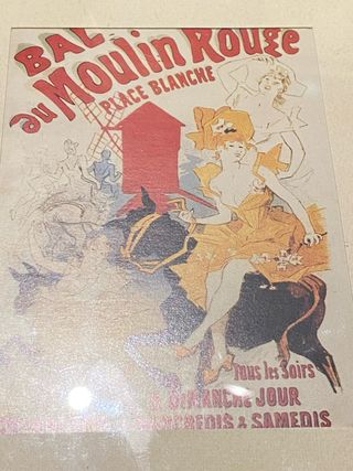 2 Stampe Vintage Moulin Rouge & Folies Bergère