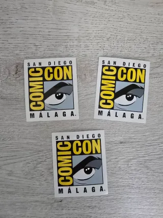 3 Pegatinas de la Comic-Con Málaga