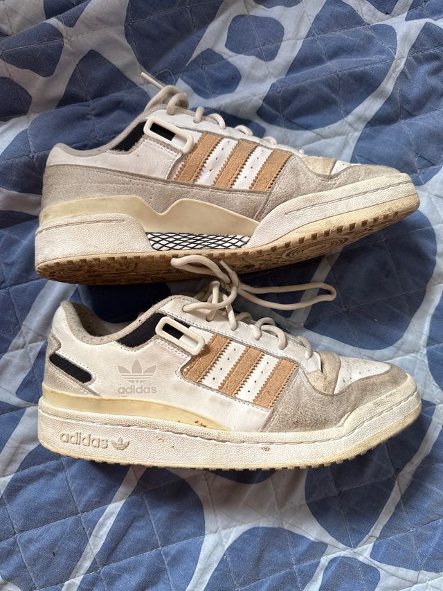 Adidas Forum Beige/Blanco Talla 42