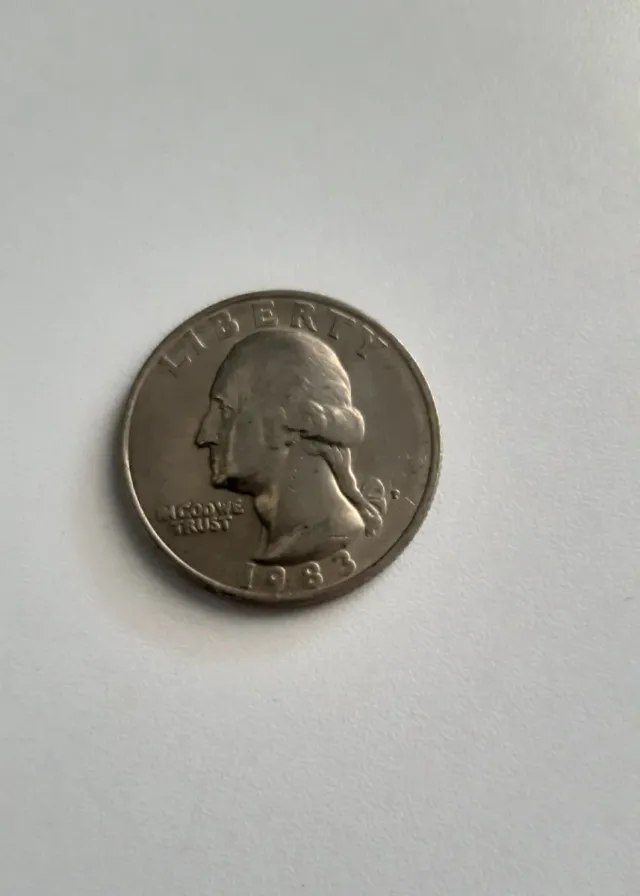 Moneda 1/4 Dólar Washington 1983