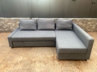 Sofá Cama Chaiselongue Gris Ikea