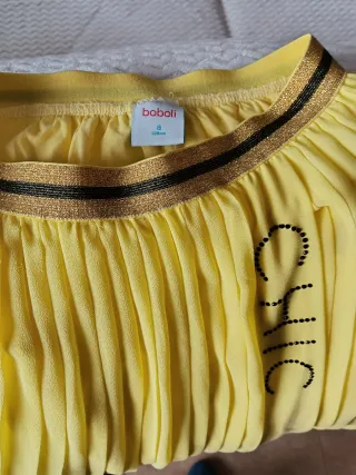 Falda Boboli niña amarilla chic T8/10