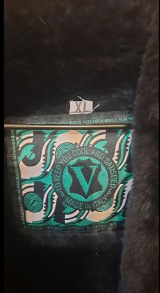 Giaccone uomo nero con pelo interno taglia  XL