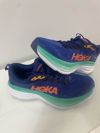 Hoka Bondi 8 Bambas Azul/Verde