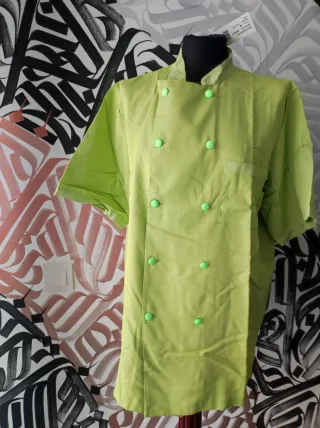 Casaca Cocinero Verde Talla G Nuevo