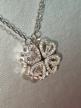 Collar Corazón Plata 100% Italiana