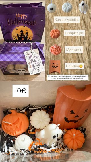 Caja Pequeña Velas Halloween