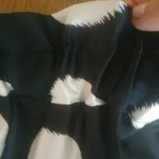 Gonna lunga a pois nero e bianco