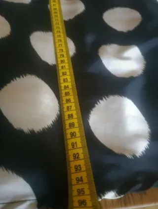 Gonna lunga a pois nero e bianco