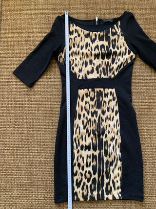 Vestido Zara Bicolor Animal Print