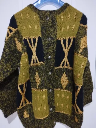 Cardigan donna vintage fatto a mano