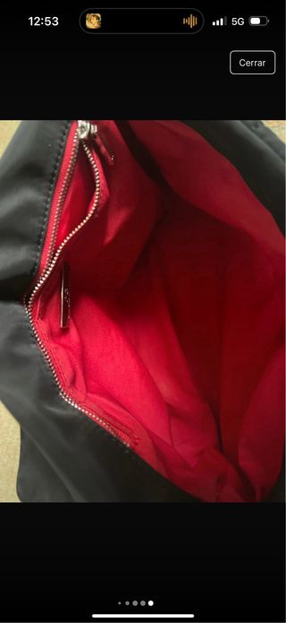 Bolso Purificación García negro acolchado