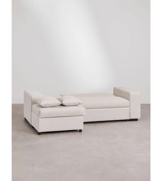 Sofá Cama Chaise Longue Beige