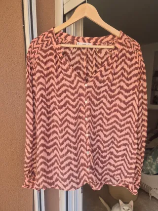 Blusa Mango Invierno Estampada