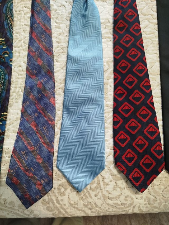 Lote 9 Corbatas Hombre Usadas 1 Vez 5€/unidad